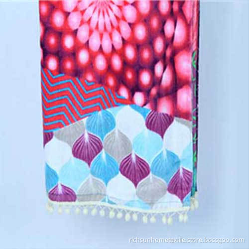 microfiber beach towel with tassels